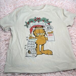 Abercrombie Kids Cream Garfield Tee
